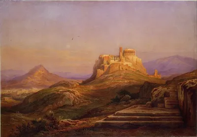 View Of The Acropolis From The Pnyx