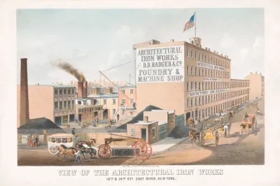View Of The Architectural Iron Works 13th 14th East River New York 2