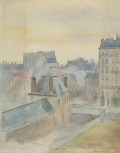 View Of The Artists Studio In Paris