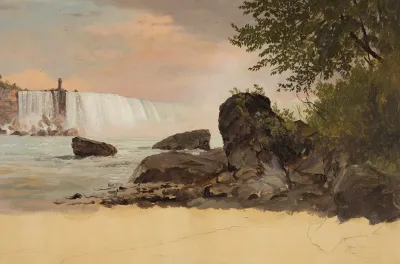 View Of The Canadian Falls And Goat Island