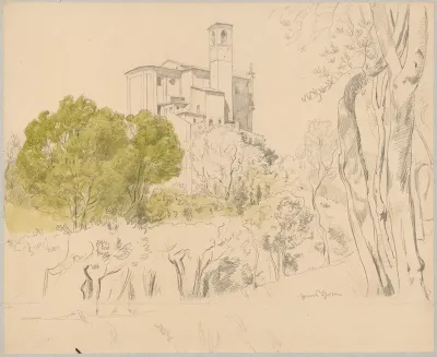 View Of The Cathedral Of St Nicholas The Wonderworker In Gardone Di Sopra Lombardy