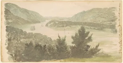 View Of The North River From The North West Corner Of Fort Clinton West Point