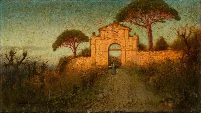 View Of The Roman Campagna Near Frascati