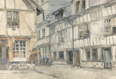 View Of The Rue De Lamitie