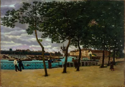 View Of The Seine Paris 3