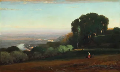 View Of The Tiber Near Perugia