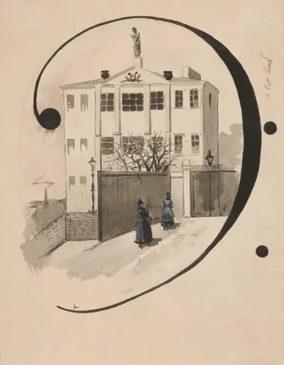 View Of The Warsaw Institute Of Music Incorporated Into The Bass Clef Symbol Initial