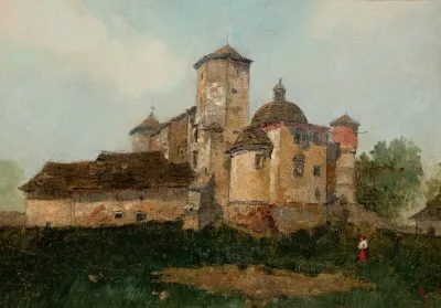 View Of The Wisnicz Castle From The Chapels Side