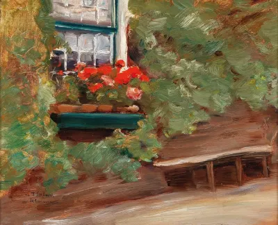 View On A Farmhouse In The Netherlands