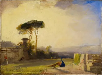 View On The Grounds Of A Villa Near Florence