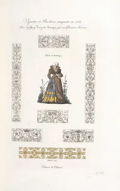 Vignettes Et Bordures Composees En 1525 Pour Geofroy Tory De Bourges Par Un Graveur Lorrain