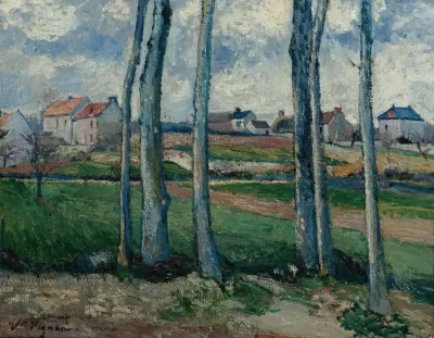 Village A Travers Les Arbres