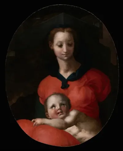 Virgin And Child Known As The Madonna Del Libro