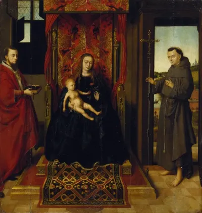 Virgin And Child With Saints Jerome And Francis