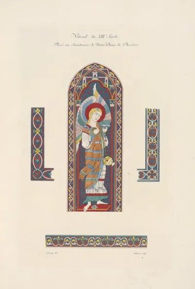 Vitrail Du Xiiie Siecle Place Au Sanctuaire De Notre Dame De Chartres