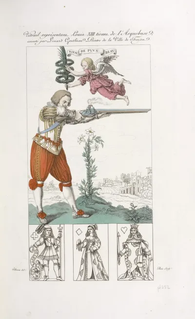 Vitrail Representant Louis Xiii Tirant De Larquebuse