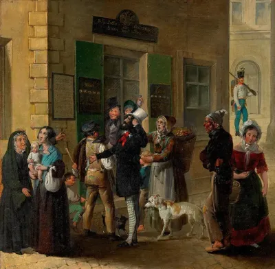 Vor Der Lotto Kollektur