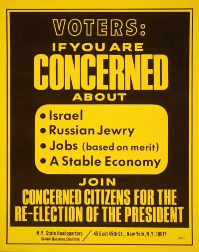 Voters If You Are Concerned About Israel Russian Jewry Jobs Based On Merit A Stable Economy Join Concerned Citizens