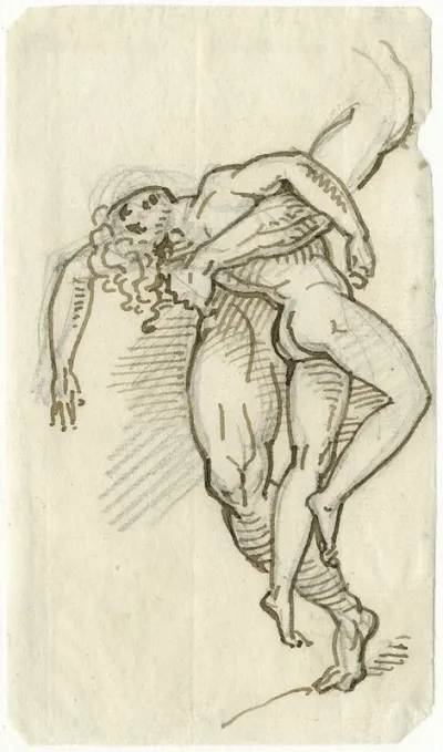 Vrouw In Doodsangst In Mannenarm