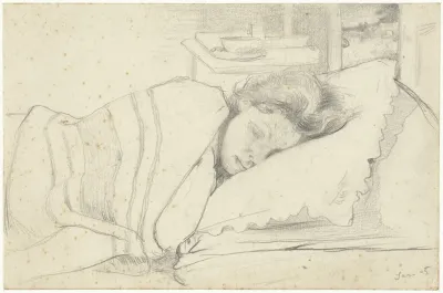 Vrouw Van Richard Roland Holst In Bed Naar Rechts