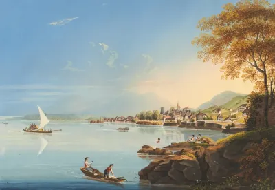 Vue De La Ville De Neuchatel En Suisse 3