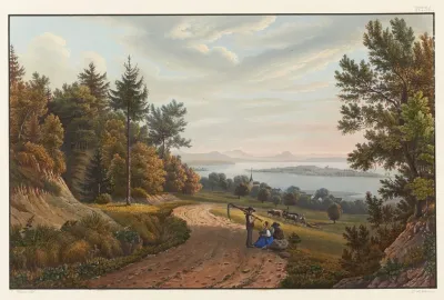 Vue De Ljsle De Reichenau Dans Le Lac De Constance