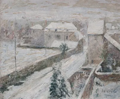 Vue De Triel Sous La Neige