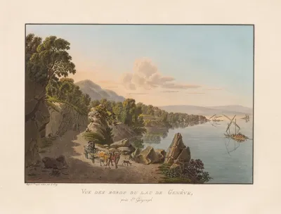 Vue Des Bords Du Lac De Geneve Pres St Gingouph