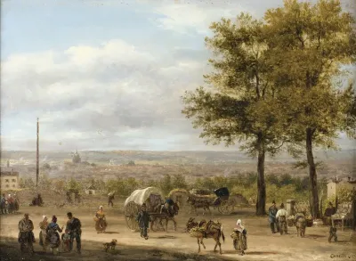Vue Des Hauteurs De Paris