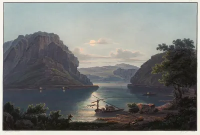 Vue Des Rochers De Lourley Et De La Peche Des Saumons