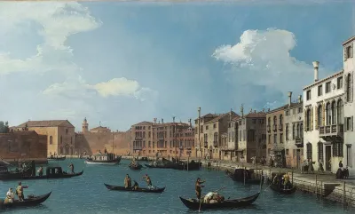 Vue Du Canal De Santa Chiara A Venise