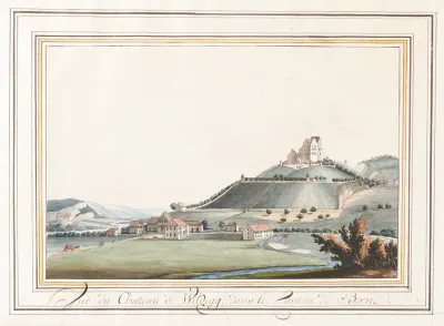 Vue Du Chateau De Wildegg Dans Le Canton De Berne
