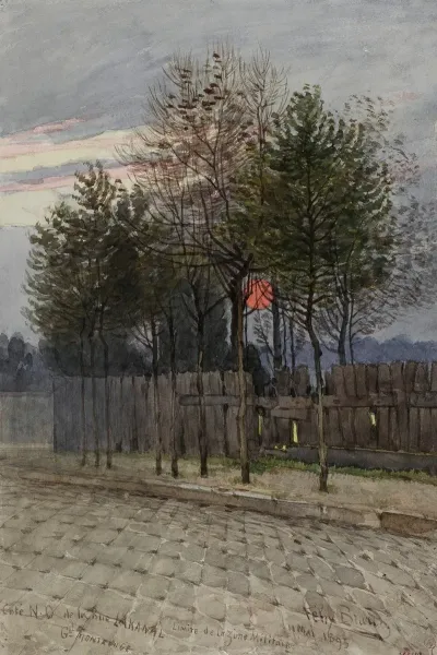 Vue Du Cote Nord Ouest De La Rue Lakanal Au Grand Montrouge