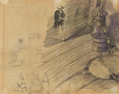 Waaier Lamp En Figuren