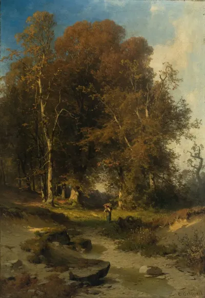 Waldlandschaft Im Herbst