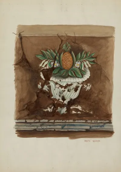 Wall Painting Pineapple