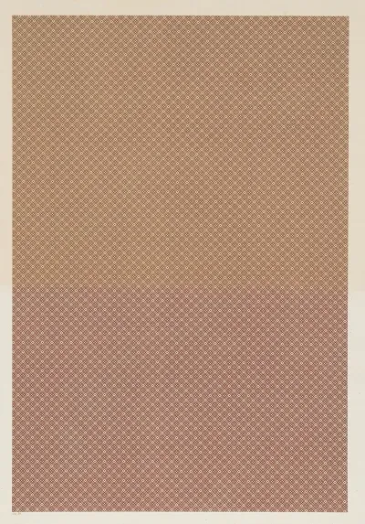 Walzendruckpapier Kleines Diagonales Gittermuster Nach Alten Mustern