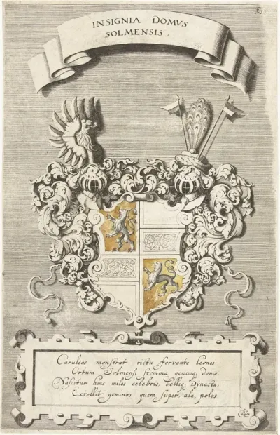 Wapenschild Van De Hertog Van Solms Insignia Domus Solmensis