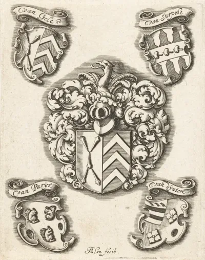 Wapenschilden Van De Familie Van Gele