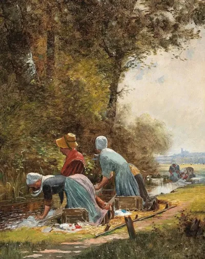 Washerwomen By The River 3