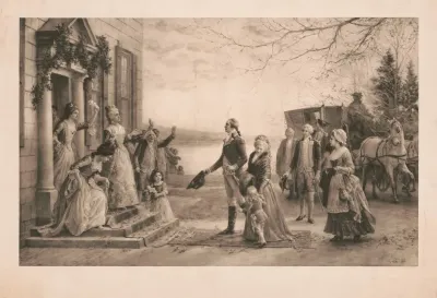 Washingtons Return To Mount Vernon Christmas Eve 1783