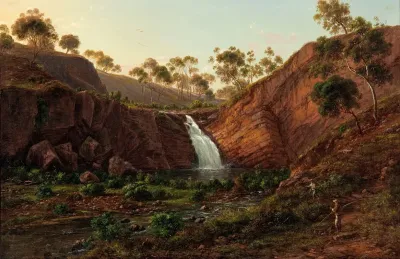 Waterfall On The Clyde River Tasmania