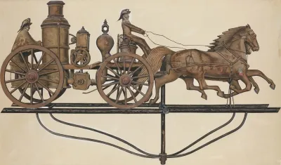 Weather Vane Model Fire Engine
