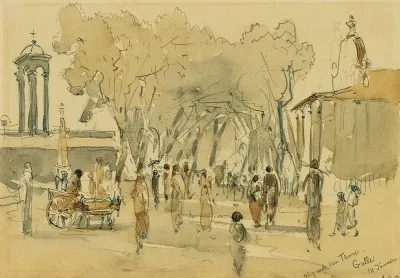 Weg Nach Dem Tor In Point De Galle Auf Ceylon Sri Lanka