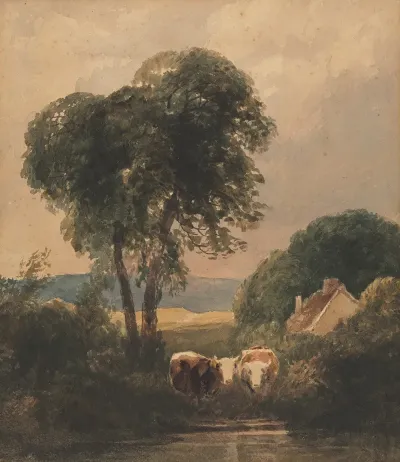 Welsh Landscape With Cattle
