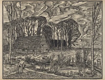 Westfalian Peasant Homestead In Autumn