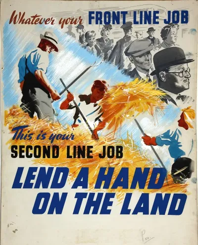 Whatever Your Front Line Job This Is Your Second Line Job Lend A Hand On The Land