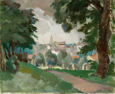 Widok Wilna Wsrod Drzew