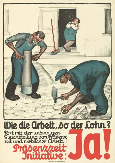 Wie Die Arbeit So Der Lohn Prasenzzeit Initiative Ja