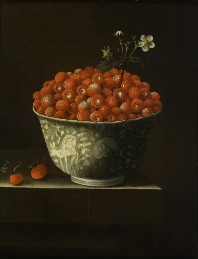 Wild Strawberries In A Wan Li Bowl